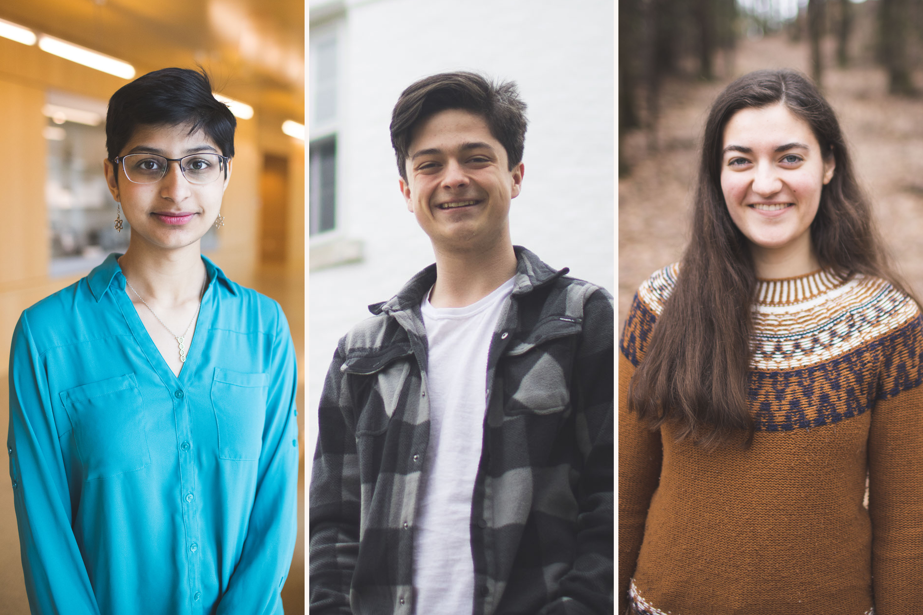 Aditi Deokar ’25,&nbsp;Gavin Fry ’25, and&nbsp;Caroline Conway ’24