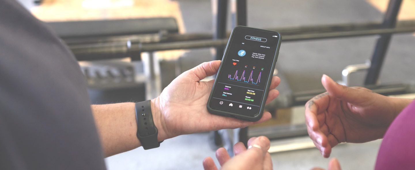 Medical App showing on smartphone