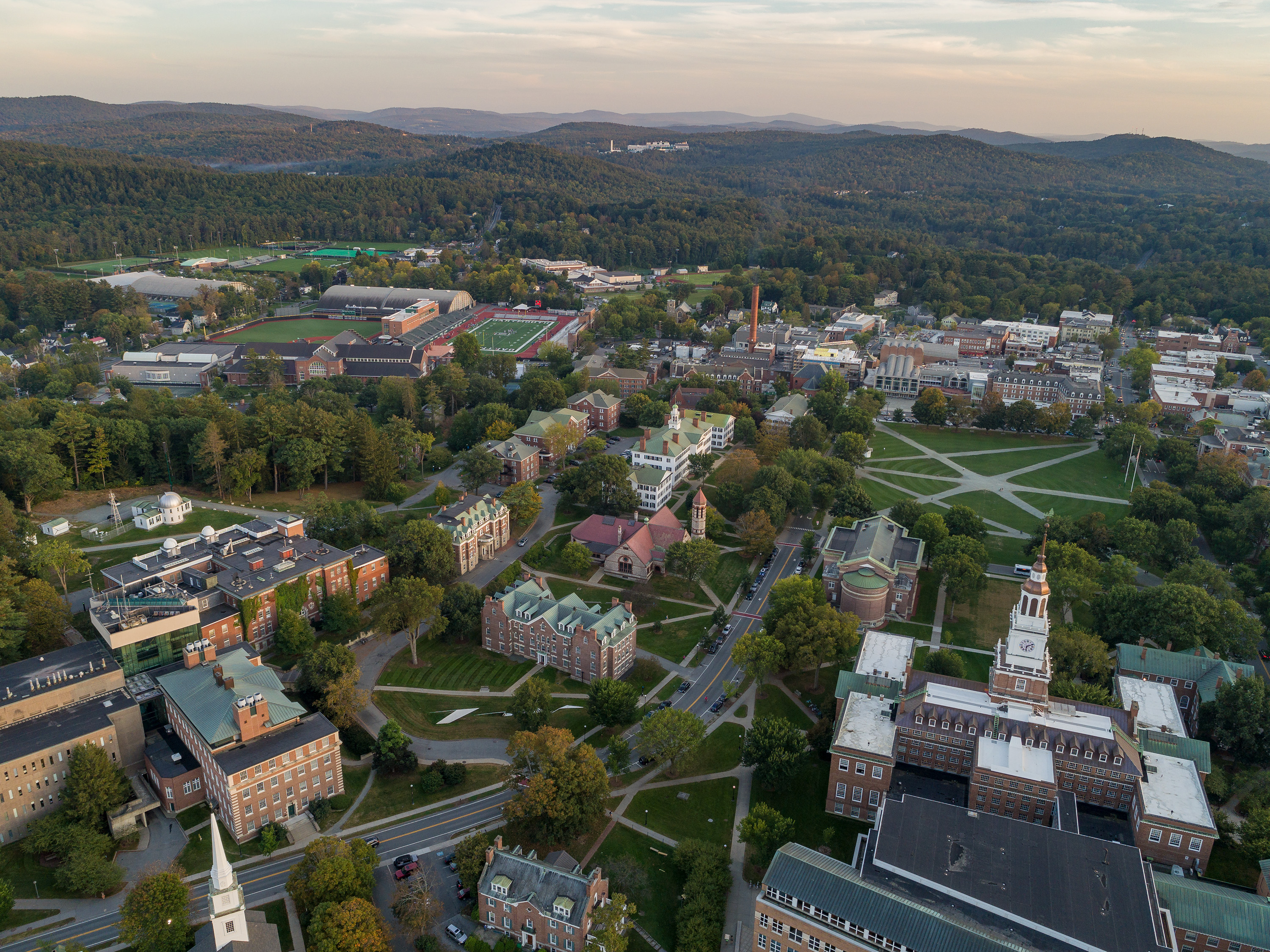 Aerial Shot of Dartmouth Campus