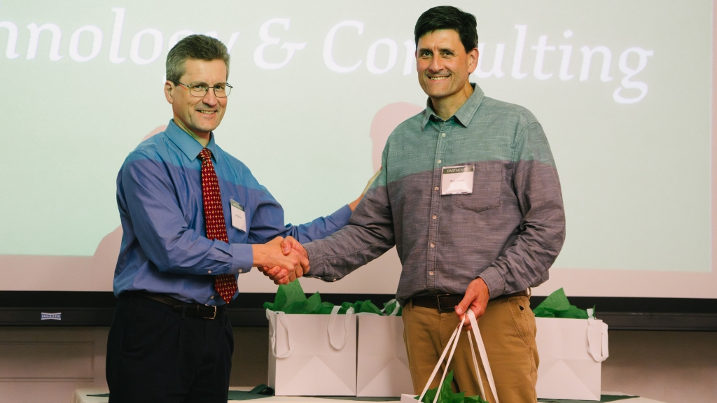 Tom Joseph accepting the Collaboration Award